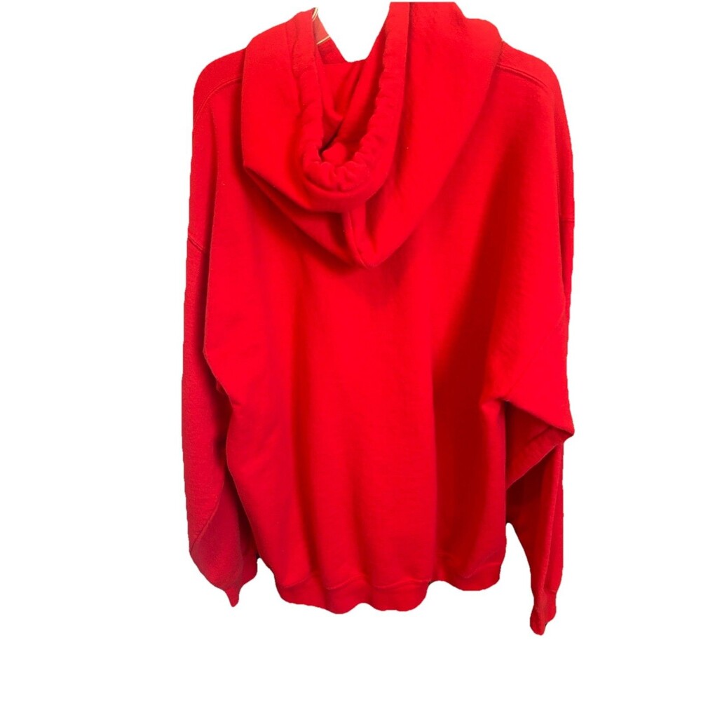 UGA Bulldogs Football Red Hoodie Womens LRG Gildan Heavy Blend Pullover Georgia - Picture 8 of 13